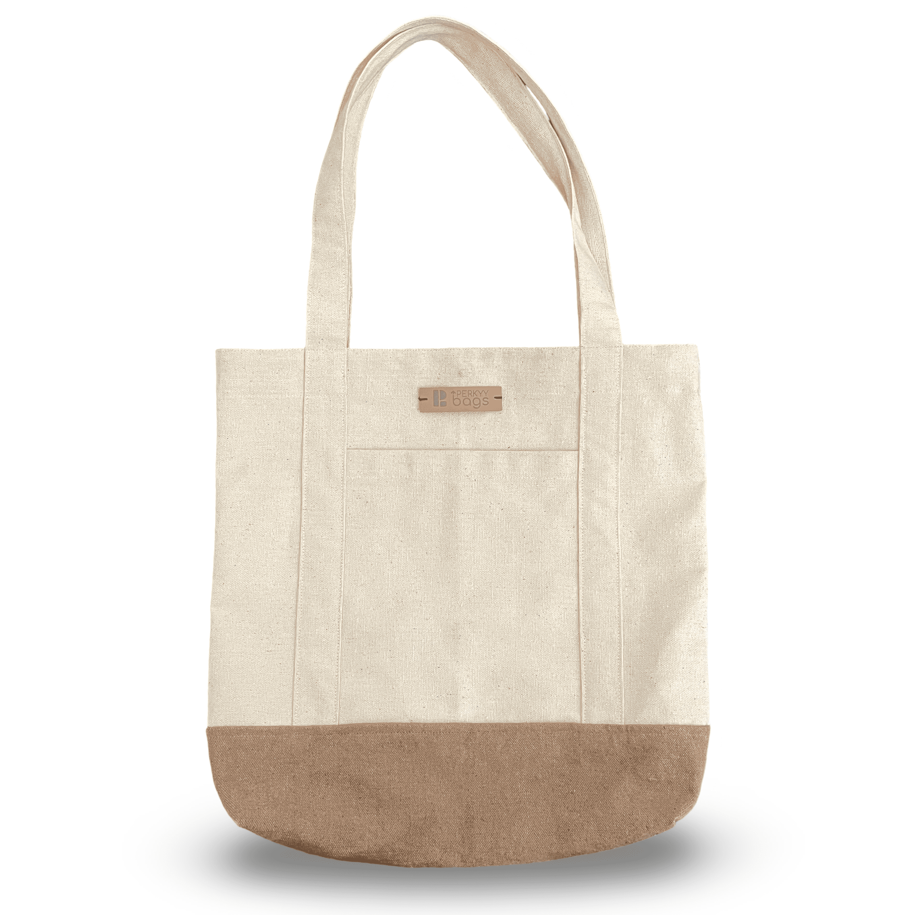 Classic Tote bag with Beige coloured base
