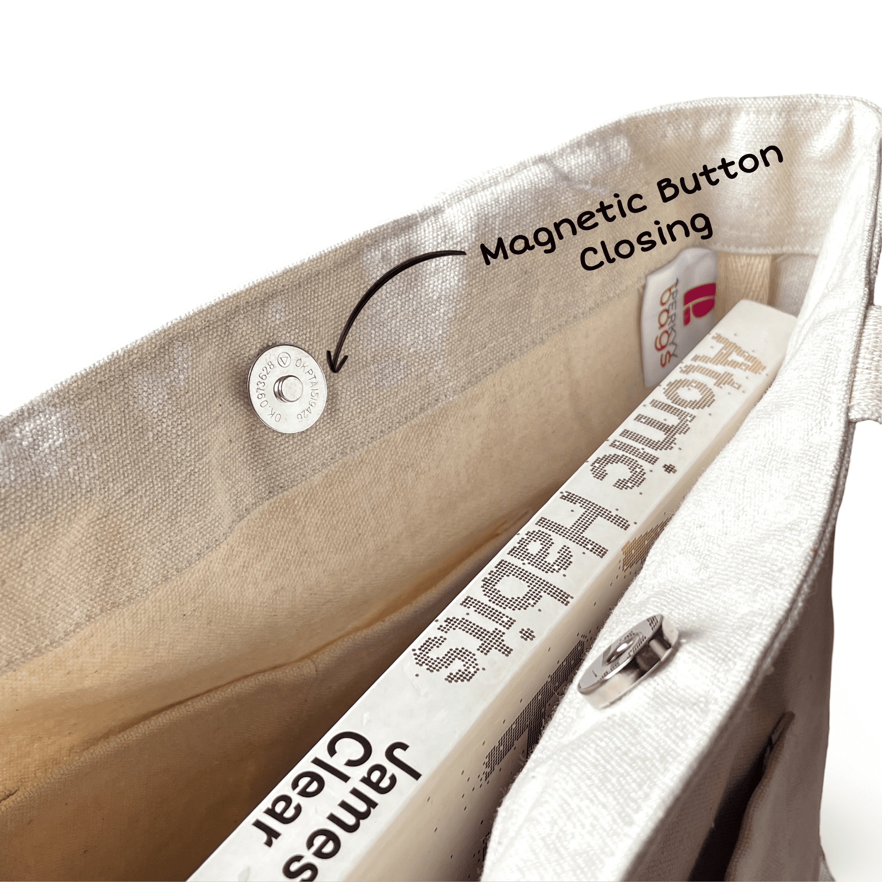 Shagun Tote Bag with Multicoloured Embroidery - Image 3